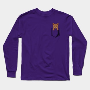 Pocket Somali Kitty Long Sleeve T-Shirt